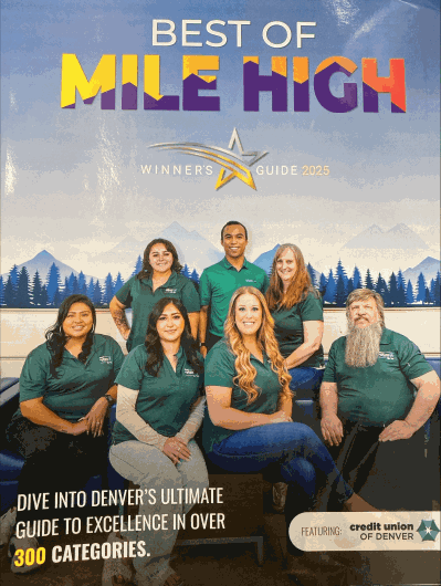 Best of Mile High Magazine cover with CUD employees