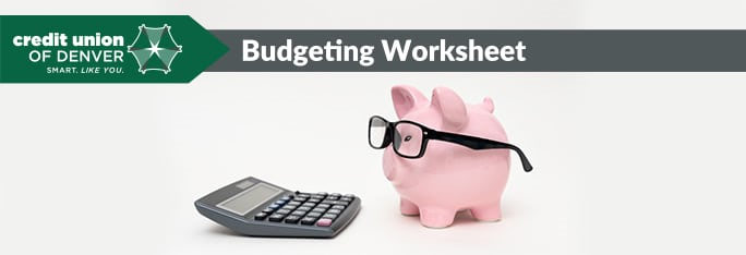 Budgeting worksheet
