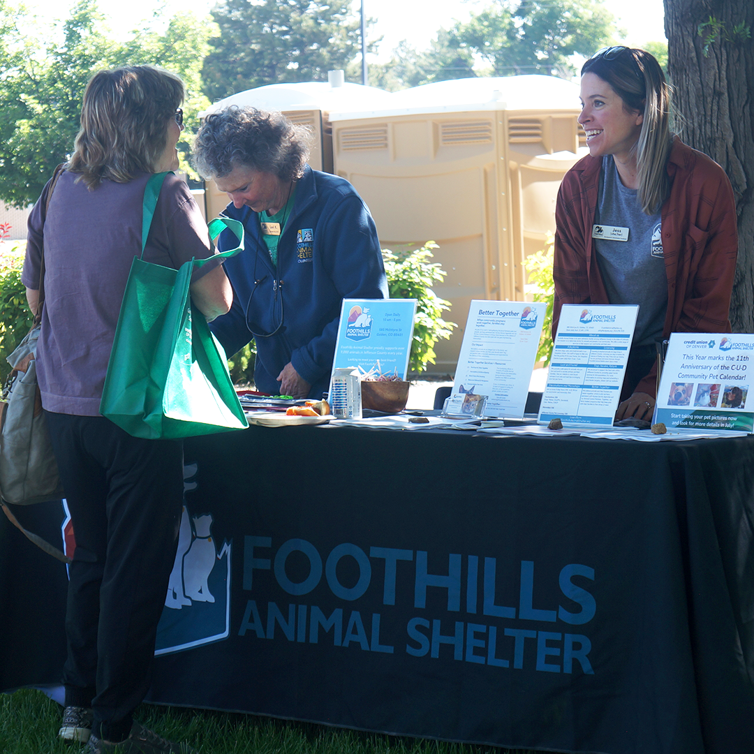 Foothills Animal Shelter table