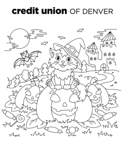 Halloween coloring page 1