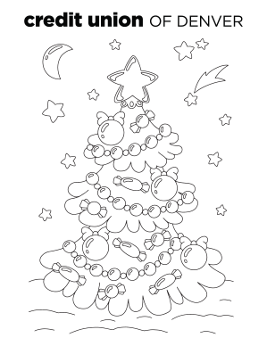 Christmas Tree Coloring Sheet