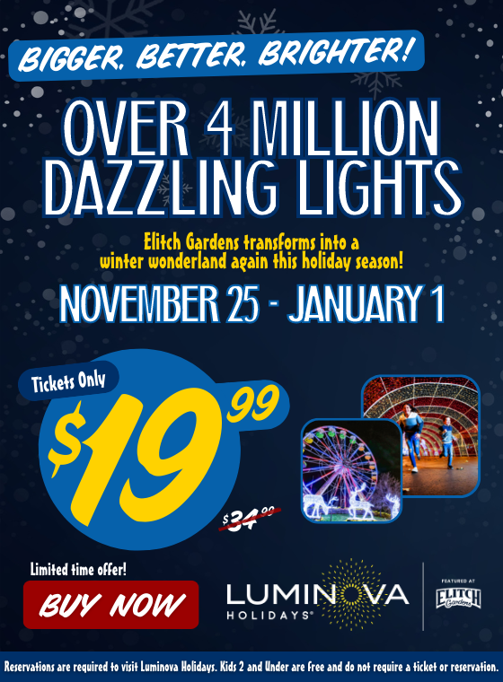 Luminova - Over 4 million dazzling lights at Elitch Gardens
