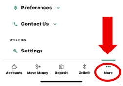 Select 'More' in the bottom right-hand corner.
