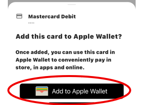 Select Add to wallet