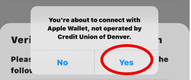 Select Yes