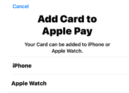 If you have multiple eligible devices, you will need to select which device you are adding the card to.