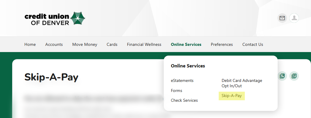 Skip-A-Pay browser screenshot