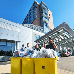 Blanket donations to Children's Hospital