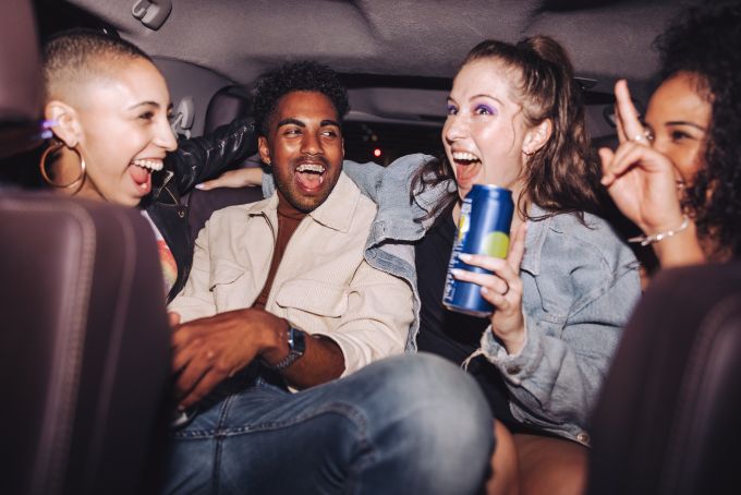 friends carpool party