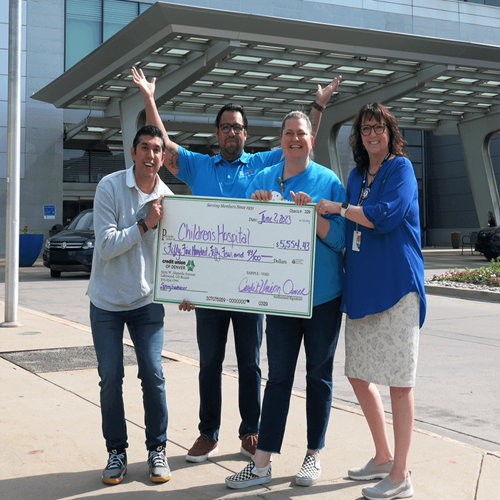 Check presentation to Children's Hospital