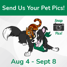 Send us your pet pics! Aug 4 - Sept 8.